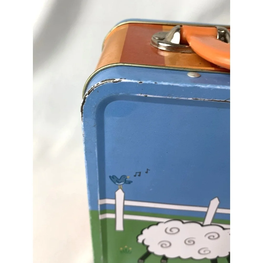Jack Rabbit Creations Metal Lunch Box Farm Theme Pig Sheep Barn